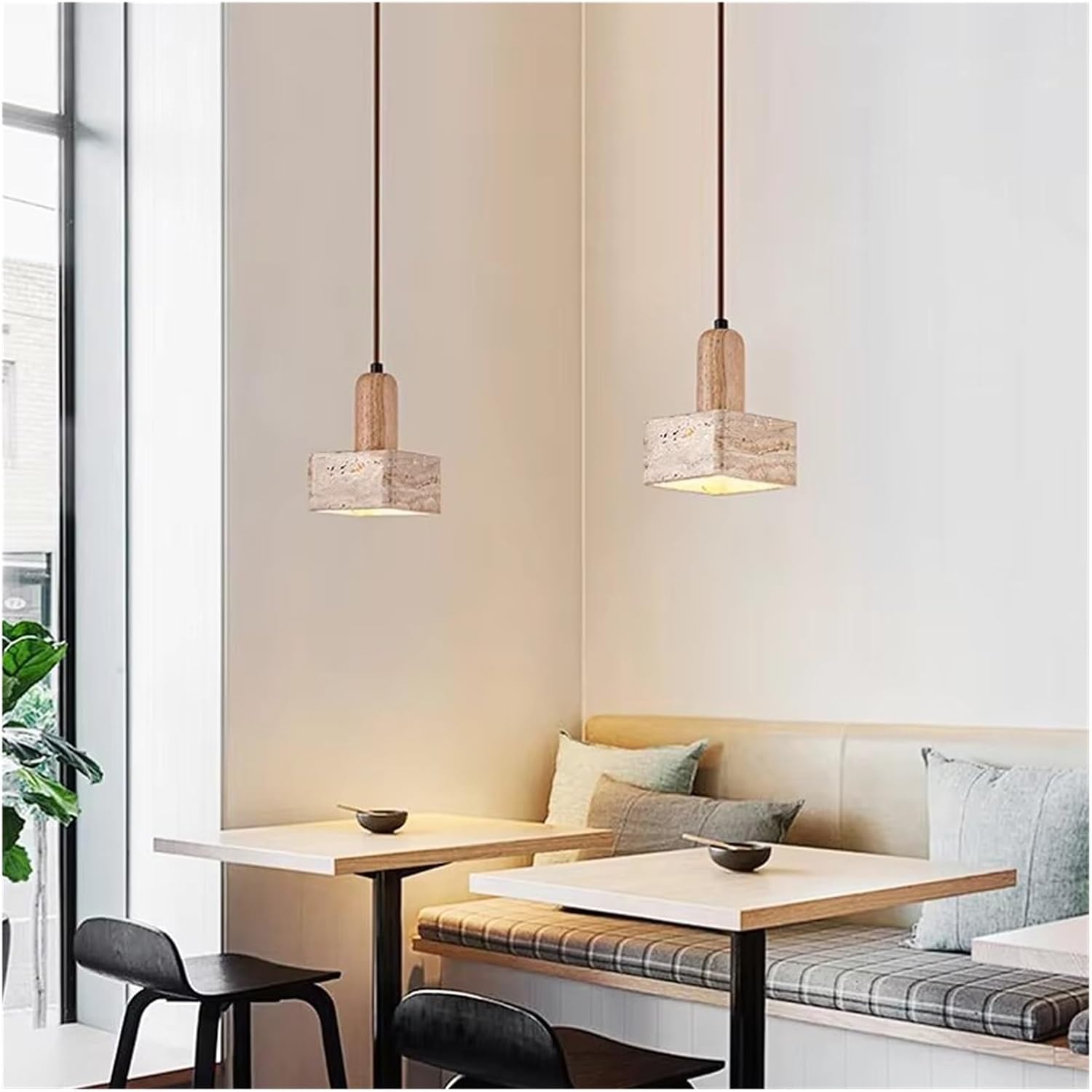 逆さペンダントライトおしゃれ照明 ハンドメイドくすみパープルボウル